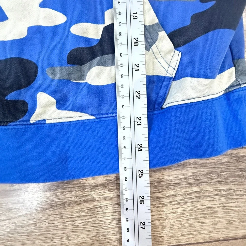 BM‎ FIT GEAR Camo Gorilla Graphic Hoodie Blue Gray Mens M